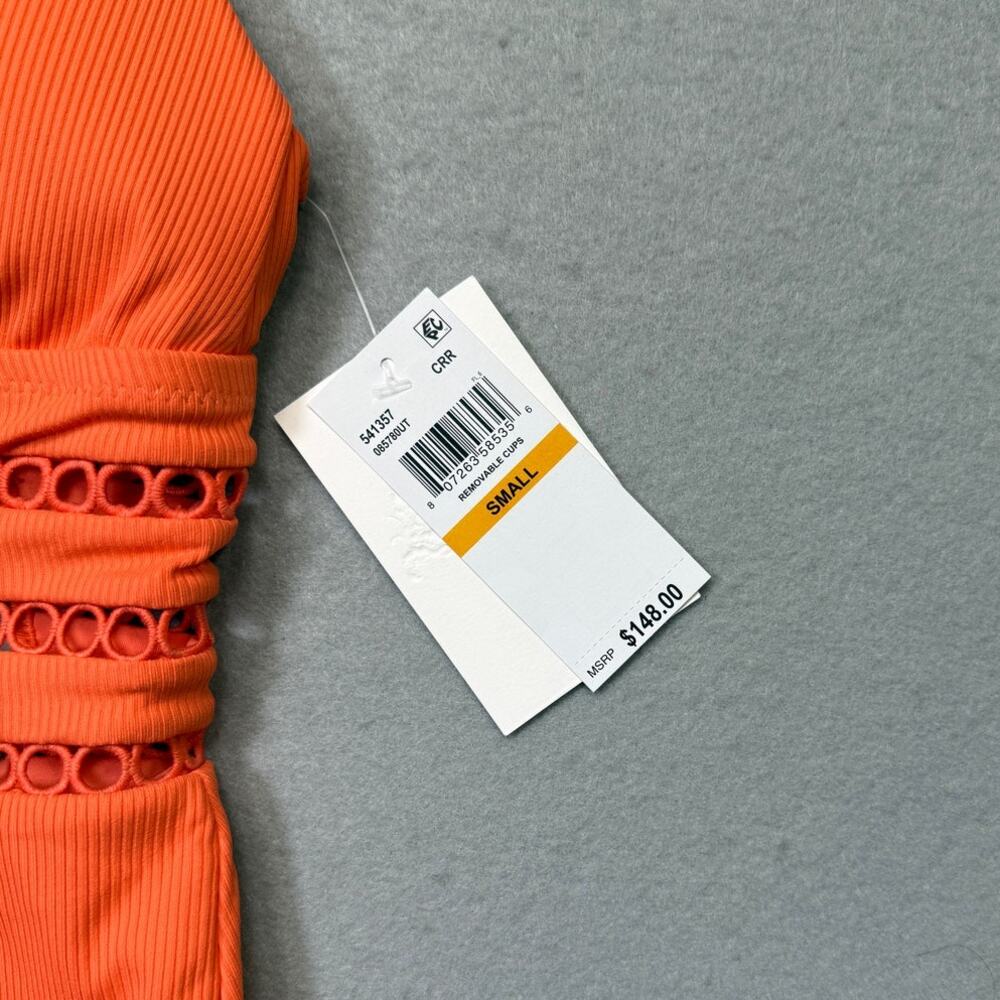 BECCA by Rebecca Virtue Modern Edge One-Piece Coral Rose Small $148 - Picture 7 of 11